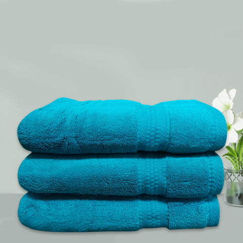 Avante Bath Towel Set-Aqua Blue